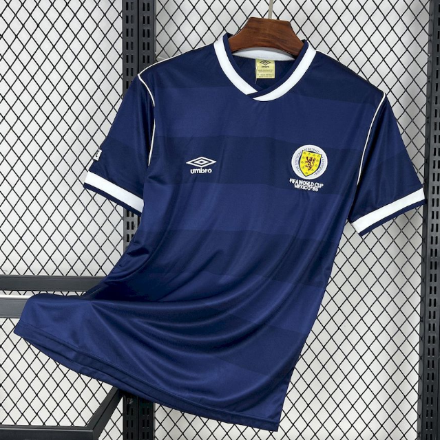 1987-88 Scotland Retro Home Soccer Jersey Shirt